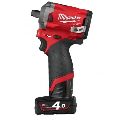 M12 FIWF12-422X - Sub compact 1/2" impact wrench, 339 Nm, 12 V, 2.0 and 4.0 Ah, in case, with 2 batteries and charger