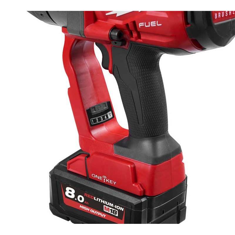 M18 ONEFHIWF1-802X - Klucz udarowy 1", 18 V, 8.0 Ah, ONE-KEY™, w walizce, z 2 akumulatorami i ładowarką