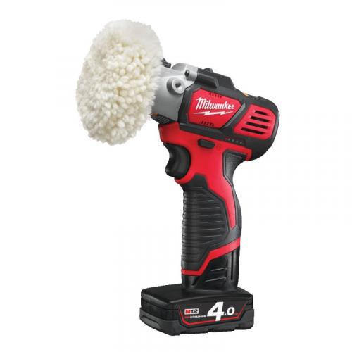 M12 BPS-421X - Sub compact polisher/sander 76 mm, 12 V, 2.0 and 4.0 Ah, in case, with 2 batteries and charger
