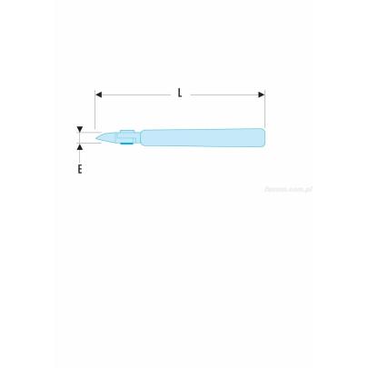 416.E - szczypce tnące ESD z główką z ostrym zakończeniem, cięcie półosiowe, Ø CuNi 0,1 – 1,0 mm