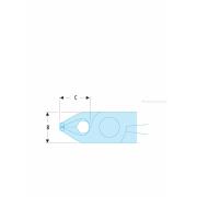 429.E - szczypce tnące ESD z główką odchyloną 70°, cięcie płaskie, Ø CuNi 0,2 – 1,0 mm
