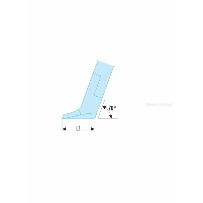 429.E - szczypce tnące ESD z główką odchyloną 70°, cięcie płaskie, Ø CuNi 0,2 – 1,0 mm