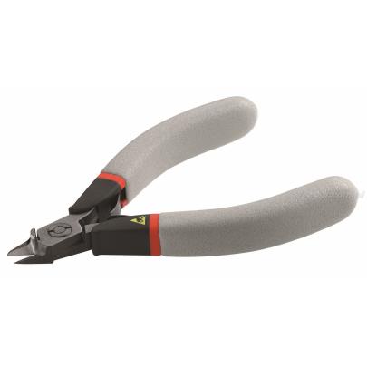 417.SPE - szczypce tnące boczne ESD do elementów DIP-CMS, cięcie płaskie, Ø CuNi 0,1 – 0,7 mm