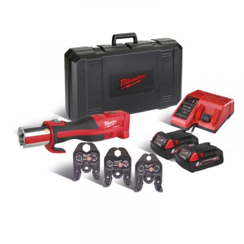 M18 BLHPT-202C V-SET - Brushless press tool 18 V, 2.0 Ah, FORCE LOGIC™, in case with 2 batteries and charger