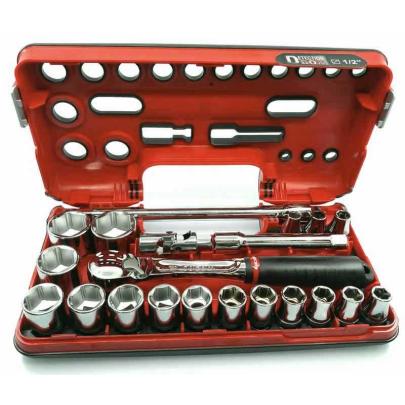 SL.DBOX1 - zestaw nasadek 1/2" w kasecie, 8mm - 32 mm