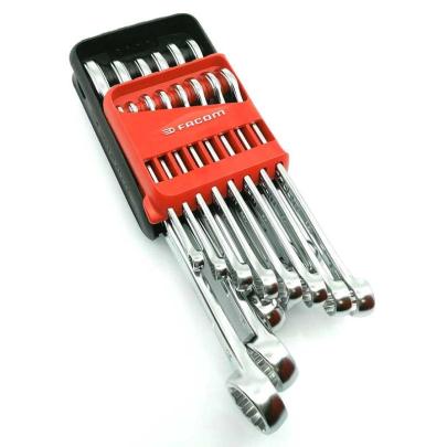 440.JP14  - Zestaw kluczy oczkowo-płaskich, 7 - 24 mm