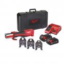 M18 BLHPT-202 M-SET - Brushless press tool 18 V, 2.0 Ah, FORCE LOGIC™, in case with 2 batteries and charger, 4933451133