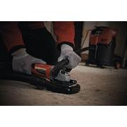 AGV 15-125 XC - Szlifierka kątowa z odprowadzaniem pyłu śr. 125 mm, 1550 W, włącznik suwakowy, w walizce