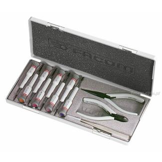 MT.J3 - zestaw 11 narzędzi Micro-Tech®, wkrętaki 1,2 - 2,5 mm i PH000 - PH0, pęseta, szczypce