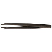 150.P10 - pęseta prosta plastikowa, antystatyczna, końcówki wyoblone