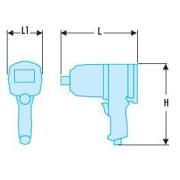 FCF894N-XJ - Klucz udarowy bezprzewodowy kompaktowy 1/2", 680 Nm 18 V (bez akumulatora)