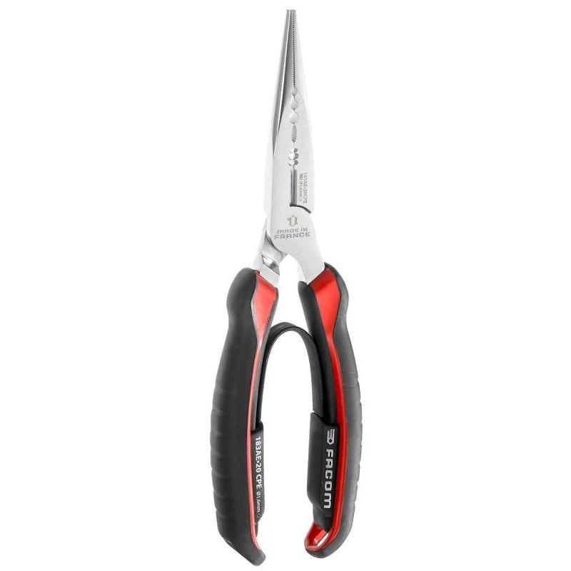 183AE.20CPE - Szczypce półokrągłe o szczękach wydłużonych, 200 mm