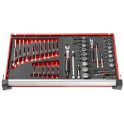 MODM.440J17SLS - Moduł 17 kluczy oczkowo-płaskich SLS, 6 - 24 mm, wkładka piankowa