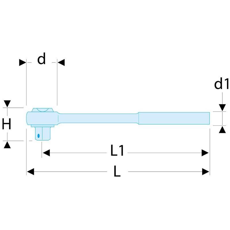 R.181 - grzechotka 1/4" szczelna o wysokich parametrach