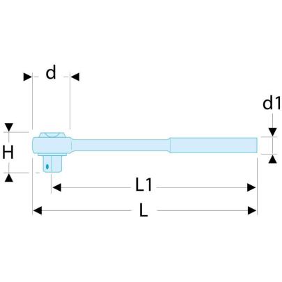 R.181 - grzechotka 1/4" szczelna o wysokich parametrach