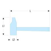 MŁOTEK Z RĘKOJEŚCIĄ GRAFITOWĄ 40MM SLS