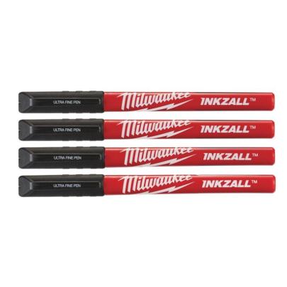 48223164 - Inkzall Fine Tip Black Pens - 4 pcs