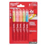 48223206 - INKZALL Highlighters Coloured - 5pc