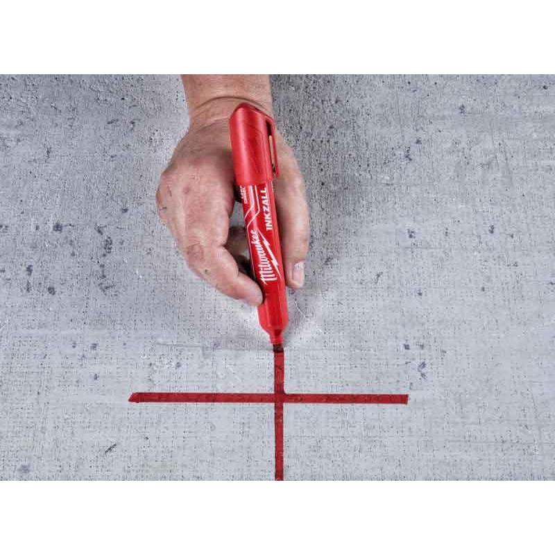 4932471556 - INKZALL Red L Chisel Tip Marker
