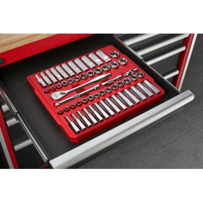 4932464946 - 3/8 Drive 56 pc Ratchet + Socket Set SAE + Metric