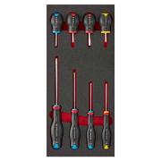 MODM.AT3 - Moduł 8 wkrętaków Protwist® do śrub z rowkiem, Phillips i Pozidriv, wkładka piankowa