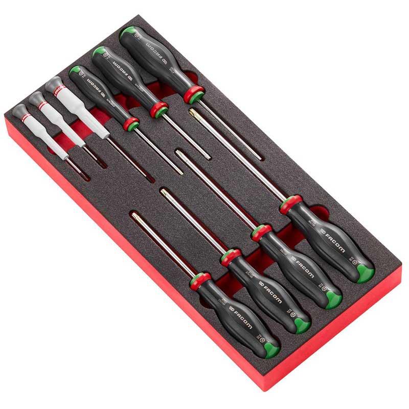 MODM.AT6 - Moduł 10 wkrętaków Protwist® Resistorx® i Micro-Tech® Torx®, T6 – T8 i TT10 – TT40, wkładka piankowa