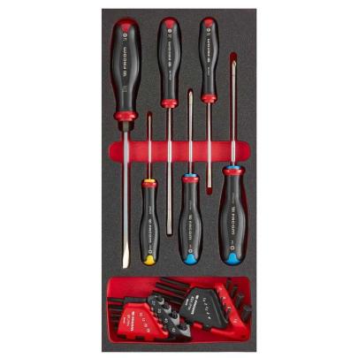 MODM.AT7 - Moduł 8 wkrętaków z kluczami trzpieniowymi na wkładce piankowej