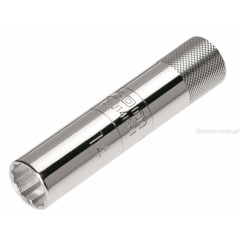 B.J14BH1 - nasadka z zabierakiem kwadratowym 3/8" do świec dwunastokątnych 14 mm, 90 mm