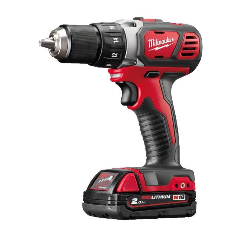 M18 BDD-202C - Compact drill drivers 18 V, 2.0 Ah, in HD Box, with 2 batteries and charger