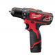 M12 BDD-202X - Sub compact drill driver 12 V, 2.0 Ah, in HD Box, with 2 batteries and charger