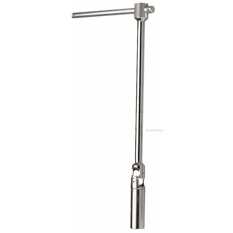 B.J21R1A - klucz przegubowy z zabierakiem kwadratowym 3/8" do świec 21 mm, 385 mm