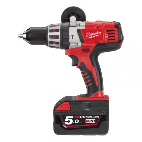 HD28 PD-502X - Percussion drill 28 V, 5.0 Ah, HEAVY DUTY, in HD Box, with 2 batteries and charger