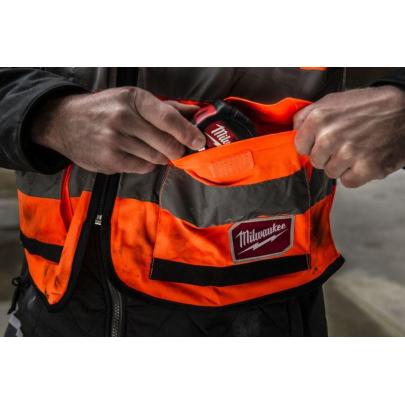 4932471898 - Kamizelka odblaskowa PREMIUM pomarańczowa, rozmiar S/M