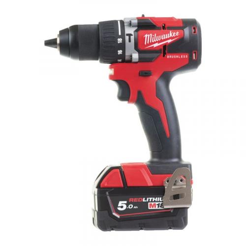 M18 CBLPD-502C - Compact brushless percussion drill 18 V, 5.0 Ah, in case, with 2 batteries and charger