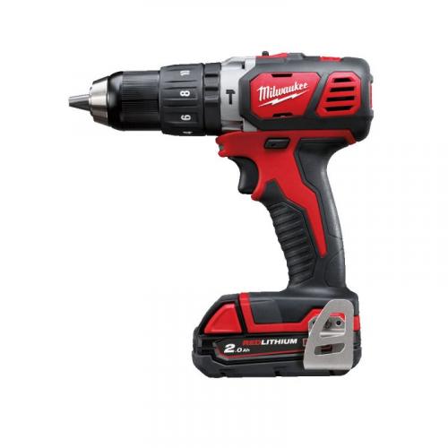 M18 BPD-202C - Compact percussion drill 18 V, 2.0 Ah, in case, with 2 batteries and charger, 4933443515
