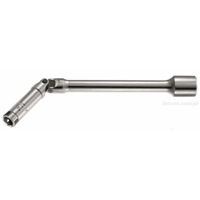 B.10R12AL - klucz przegubowy długi z zabierakiem kwadratowym 3/8" do świec żarowych, 17 mm