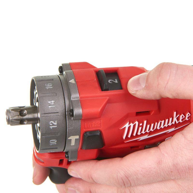 M12 FPDXKIT-202X -  Sub compact percussion drill with removable chuck 12 V, 2.0 Ah, with 2 batteries and charger