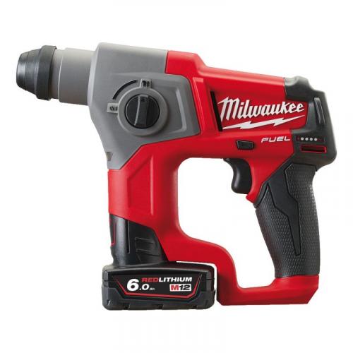 M12 CH-602X - Sub compact SDS-Plus hammer 12 V, 6.0 Ah, FUEL, in HD Box, with 2 batteries and charger, 4933451510