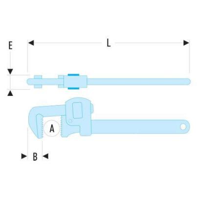 131A.10SLS - Klucz do rur „Stillson”, 34 mm SLS
