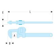SLS STILLSON KLUCZ DO RUR 14'