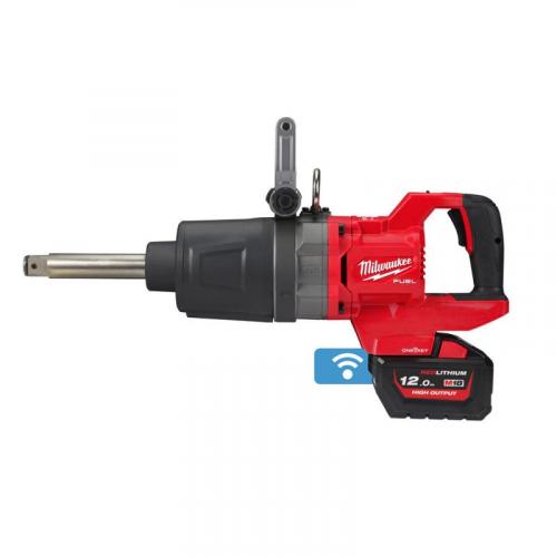 M18 ONEFHIWF1D-121C - Impact wrench 1" with D-handle 2576 Nm, 18 V, 12.0 Ah, ONE-KEY™, in case, with battery and charger