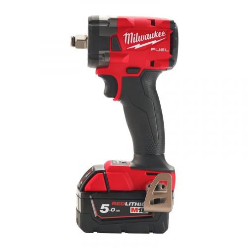 M18 FIW2F12-502X - Compact impact wrench with friction ring 1/2", 339 Nm, 18 V, 5.0 Ah, in case, with 2 batteries and charger
