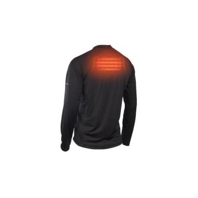 L4 HBLB-301XXL - Koszulka podgrzewana z długim rękawem czarna WORKSKIN™, akumulatorowa z USB, rozmiar XXL