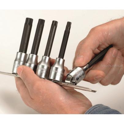 SV.J5 - zestaw 5 nasadek trzpieniowych wieloząbkowych XZN z zabierakiem kwadratowym 1/2"