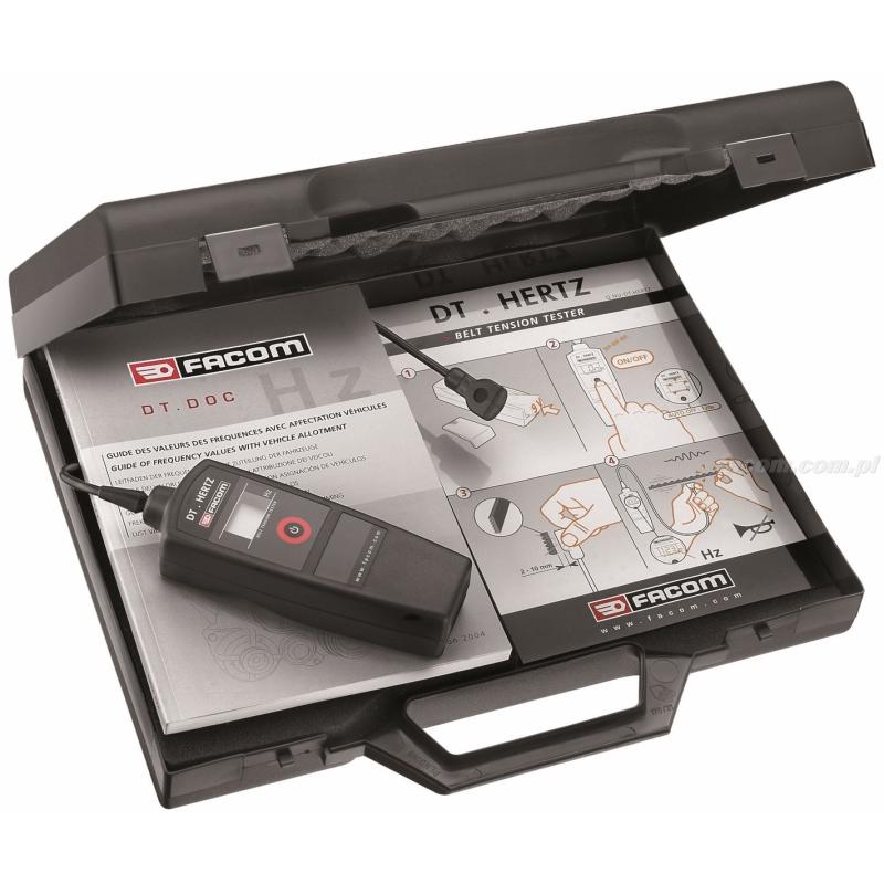 DT.HERTZ - elektroniczny miernik naciągu paska, wiele marek pasków