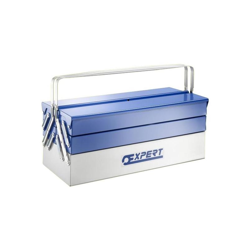 E010201 - Metal toolbox with 5 compartments L.: 53,5 cm