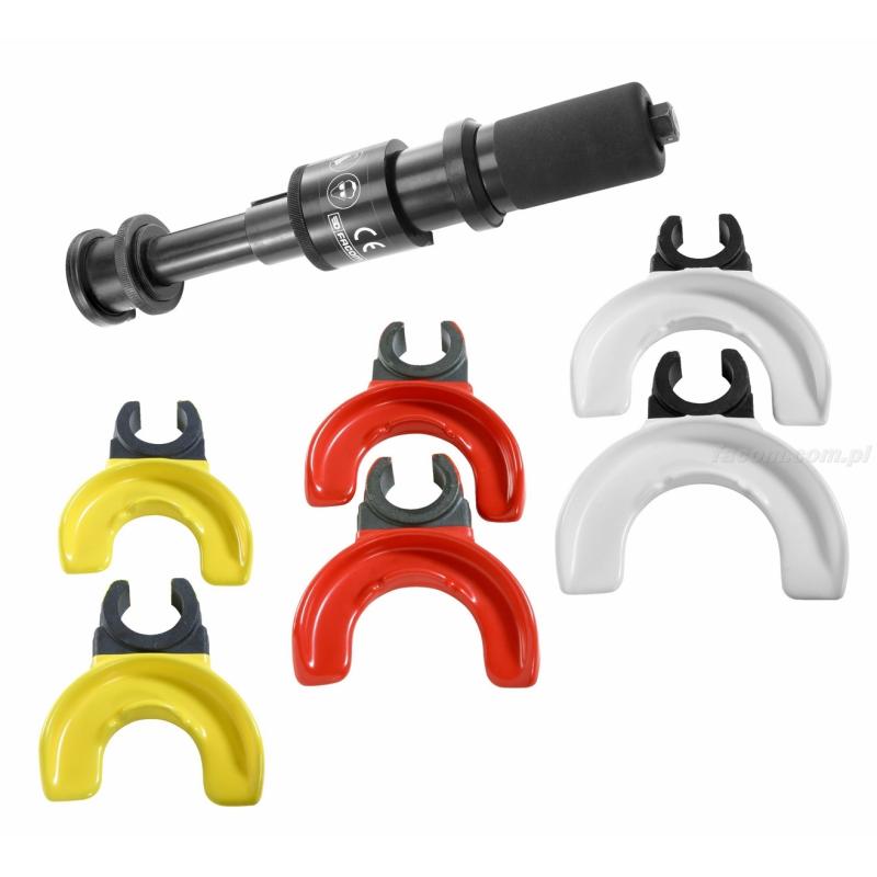 U.89M230 - zestaw ze ściągaczem mechanicznym i rozpórką zapewniającą 2 pozycje robocze + 3 komplety pierścieni