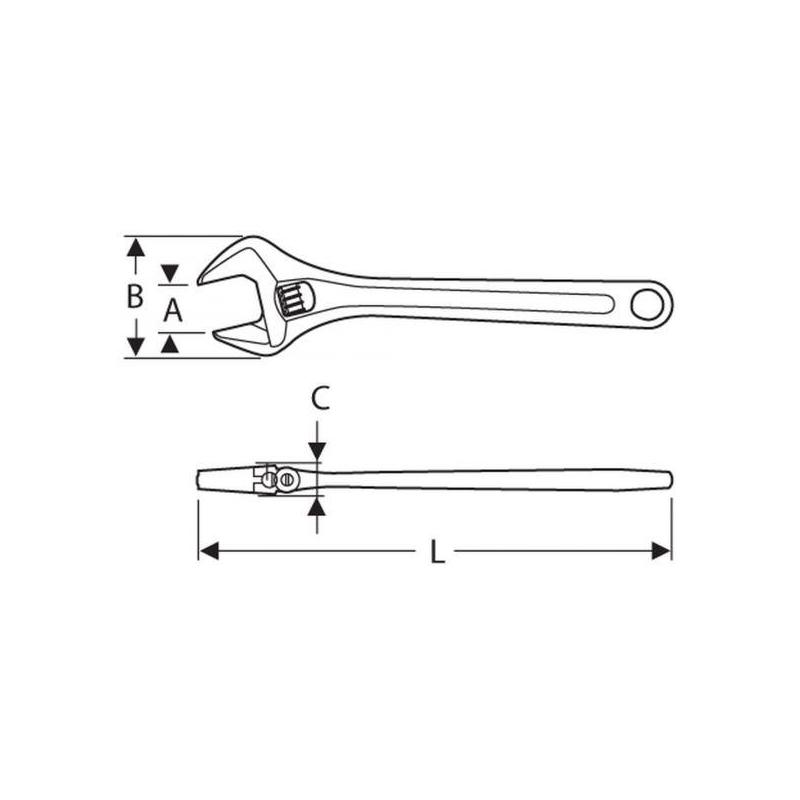 E187473 - Adjustable wrench, up to 44 mm