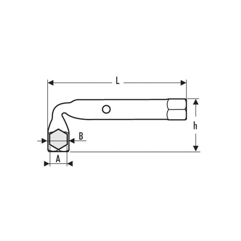 E113515 - Angled box wrench, 18 mm