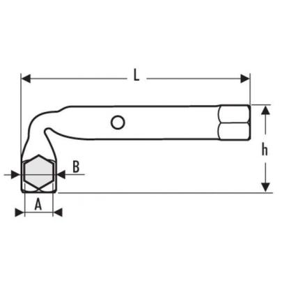 E113515 - Angled box wrench, 18 mm